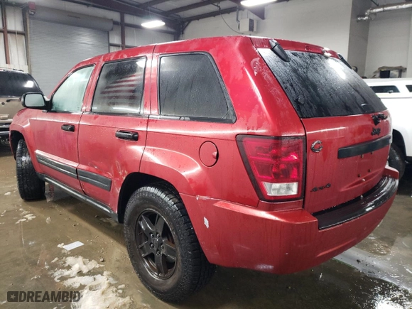 2005 Jeep Grand Cherokee Laredo with VIN 1J8GR48KX5C539564, listed as a Copart auction lot 80575804 with 215,901 mi miles and Salvage Title. Bid and sale history available at carsss.com. Image 2.