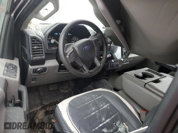 2019 Ford F-150 XL with VIN 1FTEW1CB4KKE45601, listed as a Copart auction lot 53000315 with 107,911 mi miles and Salvage title. Bid and sale history available at DreamBid. Image 8.