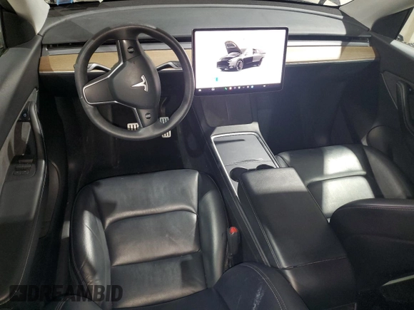 2022 Tesla Model Y Performance with VIN 7SAYGDEF3NF453267, listed as a Copart auction lot 53787615 with 82,452 mi miles and Salvage Title. Bid and sale history available at DreamBid. Image 8.