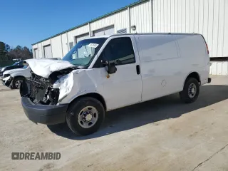 2012 Chevrolet Express Cargo Van with VIN 1GCWGFCGXC1175730, listed as a Copart auction lot 45735555 with 211,770 mi miles and Salvage Title. Bid and sale history available at carsss.com. Image 1.
