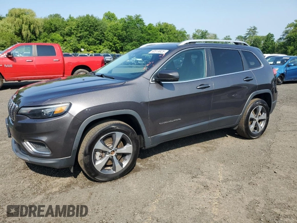2019 Jeep Cherokee Limited with VIN 1C4PJMDX1KD103899, listed as a Copart auction lot 60519925 with 88,796 mi miles and Clean title. Bid and sale history available at DreamBid. Image 1.