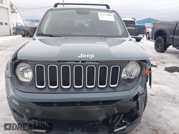 2018 Jeep Renegade Sport with VIN ZACCJBAB9JPJ50882, listed as a IAAI auction lot 41277886 with 59,081 mi miles and . Bid and sale history available at DreamBid. Image 13.