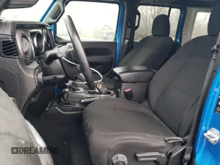 2022 Jeep Wrangler Unlimited Sport S with VIN 1C4HJXDG5NW168740, listed as a Copart auction lot 89067635 with 25,646 mi miles and Salvage Title. Bid and sale history available at carsss.com. Image 7.