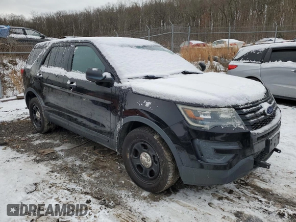 2016 Ford Utility Police Interceptor with VIN 1FM5K8AR7GGB80991, listed as a Copart auction lot 88179645 with 102,489 mi miles and Clean Title. Bid and sale history available at carsss.com. Image 4.