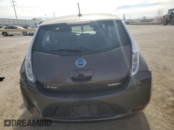 2016 Nissan LEAF SV with VIN 1N4BZ0CP0GC303642, listed as a Copart auction lot 84659664 with 95,180 mi miles and Salvage Title. Bid and sale history available at carsss.com. Image 6.