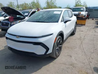 2025 Chevrolet Equinox EV LT z VIN 3GN7DLRP1SS142641, wystawiony jako IAAI lot #42129744 z przebiegiem 3821 mil mil oraz . Historia ofert i sprzedaży dostępna na DreamBid. Obrazek 2.