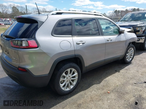 2021 Jeep Cherokee Latitude with VIN 1C4PJLCB7MD126946, listed as a IAAI auction lot 41730446 with 1 mi miles. Bid and sale history available at carsss.com. Image 4.