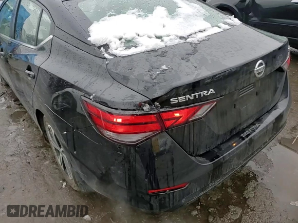 2021 Nissan Sentra SV with VIN 3N1AB8CV1MY203790, listed as a Copart auction lot 85794494 with 37,625 mi miles and Non repairable. Bid and sale history available at DreamBid. Image 11.