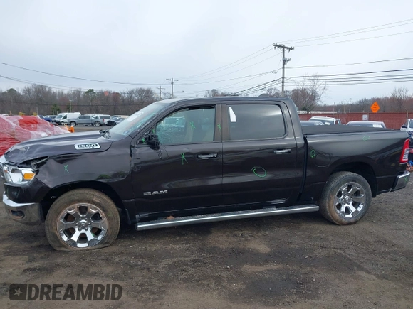 2019 Ram 1500 Big Horn with VIN 1C6SRFFT6KN623770, listed as a IAAI auction lot 41887518 with 46,917 mi miles and . Bid and sale history available at DreamBid. Image 17.
