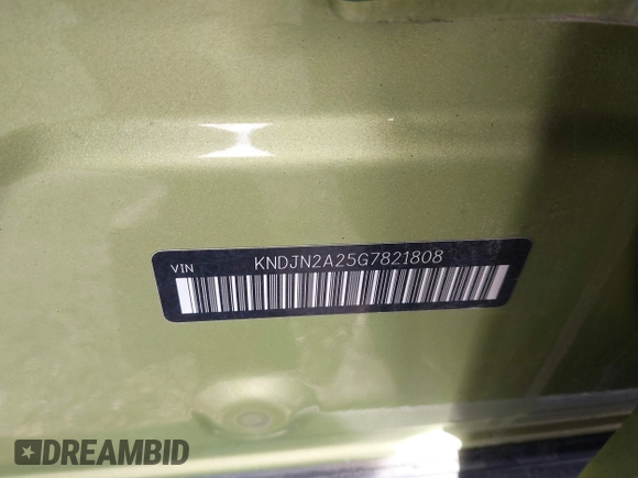 2016 Kia Soul with VIN KNDJN2A25G7821808, listed as a IAAI auction lot 41853110 with 114,854 mi miles. Bid and sale history available at carsss.com. Image 9.