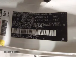 2017 Toyota Sienna XLE с VIN 5TDDZ3DC5HS162874, выставлен на аукционе IAAI как лот 41373496 с пробегом 108 043 миль миль и . История ставок и продаж доступна на DreamBid. Изображение 9.