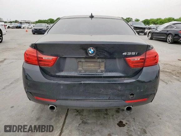 2015 BMW 4 Series 435i with VIN WBA3R1C59FK193405, listed as a Copart auction lot 52563835 with 86,820 mi miles and Salvage title. Bid and sale history available at DreamBid. Image 6.