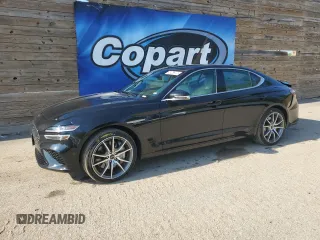 2024 Genesis G70 2.5T with VIN KMTG34SC4RU143352, listed as a Copart auction lot 56943305 with 20,316 mi miles and Clean title. Bid and sale history available at DreamBid. Image 1.
