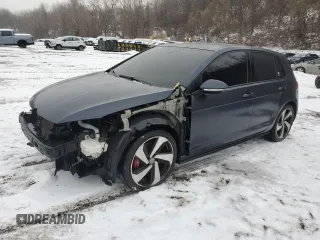 2020 Volkswagen Golf GTI S with VIN 3VW6T7AU8LM006705, listed as a Copart auction lot 44121355 with 65,902 mi miles and Salvage Title. Bid and sale history available at carsss.com. Image 1.