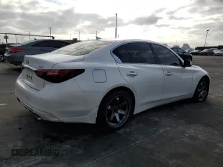 2018 Infiniti Q50 2.0t LUXE with VIN JN1CV7AP6JM240900, listed as a Copart auction lot 44648925 with 52,619 mi miles and Salvage Title. Bid and sale history available at carsss.com. Image 3.