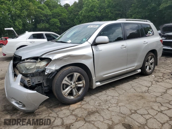 2008 Toyota Highlander Sport z VIN JTEDS43A282066357, wystawiony jako Copart lot #56776585 z przebiegiem 161 994 mil mil oraz Szkoda całkowita • Salvage title. Historia ofert i sprzedaży dostępna na DreamBid. Obrazek 1.