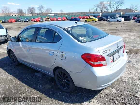 2020 Mitsubishi Mirage SE with VIN ML32F4FJ6LHF01842, listed as a IAAI auction lot 41869199 with 40,197 mi miles and . Bid and sale history available at DreamBid. Image 3.
