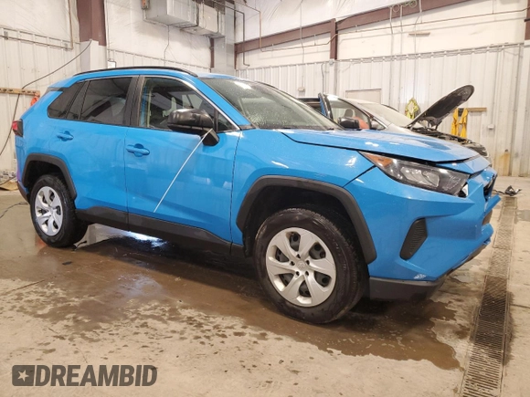 2019 Toyota RAV4 LE with VIN JTMF1RFV7KJ010844, listed as a Copart auction lot 60878805 with 75,904 mi miles and Salvage title. Bid and sale history available at DreamBid. Image 4.