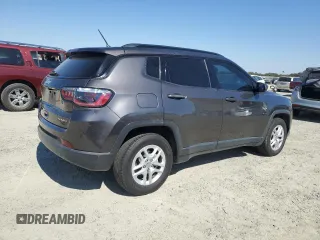 2017 Jeep Compass Sport с VIN 3C4NJCAB4HT629389, выставлен на аукционе Copart как лот 65081995 с пробегом 144 119 миль миль и Чистый • Clean title. История ставок и продаж доступна на DreamBid. Изображение 3.