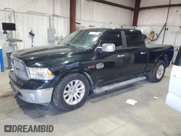 2015 Ram 1500 Laramie Limited with VIN 1C6RR7WM7FS504887, listed as a Copart auction lot 64129555 with 118,599 mi miles and Clean title. Bid and sale history available at DreamBid. Image 1.