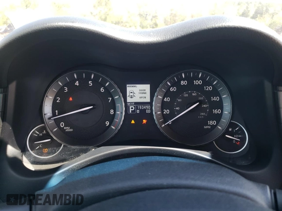 2011 Infiniti M37 with VIN JN1BY1AR5BM376938, listed as a Copart auction lot 52233545 with 193,490 mi miles and Salvage Title. Bid and sale history available at carsss.com. Image 9.