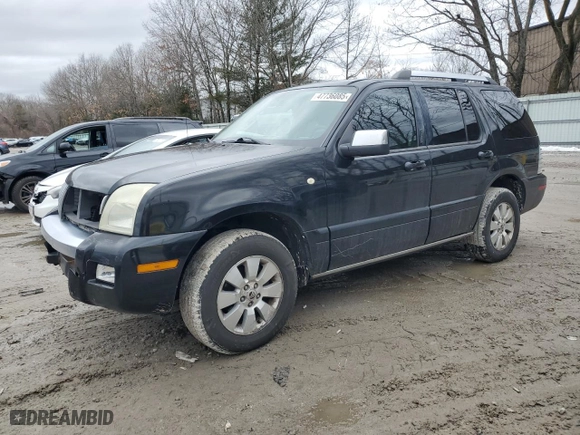 2006 Mercury Mountaineer Premier with VIN 4M2EU48846ZJ05165, listed as a Copart auction lot 47736085 with 216,740 mi miles and Clean Title. Bid and sale history available at carsss.com. Image 1.