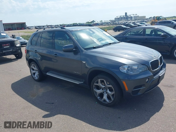 2012 BMW X5 35d with VIN 5UXZW0C56CL664575, listed as a IAAI auction lot 42559674 with 157,554 mi miles and . Bid and sale history available at DreamBid. Image 1.