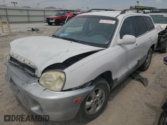 2006 Hyundai Santa Fe GLS with VIN KM8SC13D66U071740, listed as a Copart auction lot 56799315 with 182,998 mi miles and Salvage title. Bid and sale history available at DreamBid. Image 1.