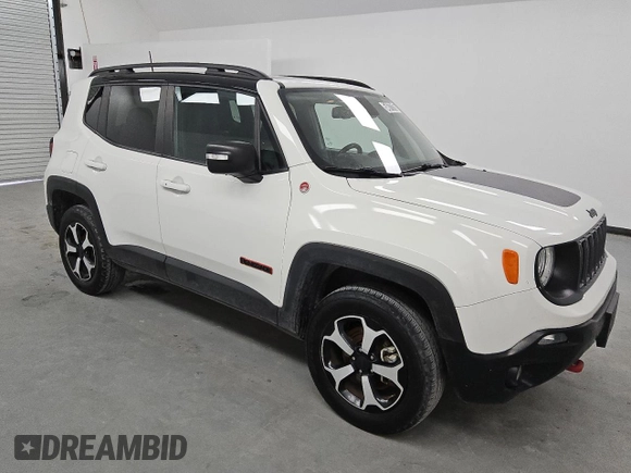 2021 Jeep Renegade Trailhawk with VIN ZACNJDC14MPN30502, listed as a Copart auction lot 54617315 with 23,889 mi miles and Clean title. Bid and sale history available at DreamBid. Image 4.