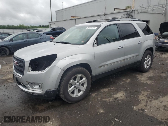 2016 GMC Acadia SLE z VIN 1GKKVPKD3GJ153659, wystawiony jako Copart lot #57607225 z przebiegiem 178 129 mil mil oraz Szkoda całkowita • Salvage title. Historia ofert i sprzedaży dostępna na DreamBid. Obrazek 1.