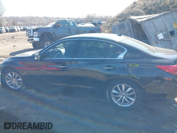 2014 Infiniti Q50 Sport with VIN JN1BV7AR8EM705762, listed as a IAAI auction lot 41685236 with 102,056 mi miles and . Bid and sale history available at DreamBid. Image 15.