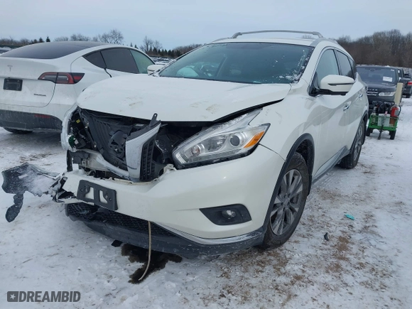 2017 Nissan Murano S with VIN 5N1AZ2MH2HN190805, listed as a IAAI auction lot 41590559 with 87,609 mi miles. Bid and sale history available at carsss.com. Image 17.