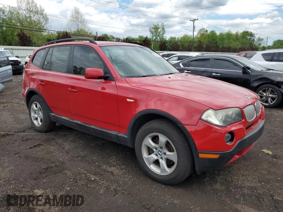 2007 BMW X3 3.0si with VIN WBXPC93447WF08350, listed as a Copart auction lot 55138105 with Not Provided miles and Non Repairable. Bid and sale history available at DreamBid. Image 4.