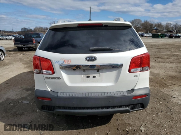 2012 Kia Sorento EX with VIN 5XYKUDA6XCG278104, listed as a Copart auction lot 49530895 with 211,967 mi miles and Clean Title. Bid and sale history available at carsss.com. Image 6.
