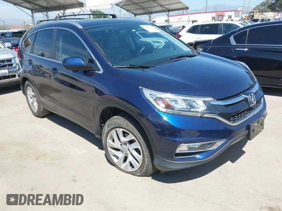 2015 Honda CR-V EX-L with VIN 2HKRM3H71FH549832, listed as a IAAI auction lot 42024750 with 125,734 mi miles. Bid and sale history available at carsss.com. Image 1.