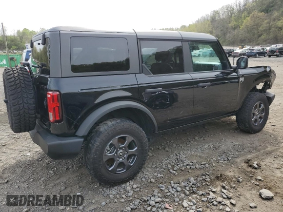 2023 Ford Bronco with VIN 1FMDE5BH2PLB27629, listed as a Copart auction lot 54882815 with 41,798 mi miles and Salvage Title. Bid and sale history available at DreamBid. Image 3.
