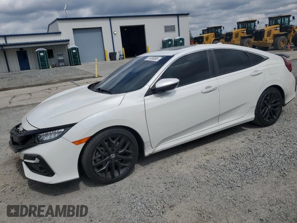 2020 Honda Civic Si with VIN 2HGFC1E52LH706108, listed as a Copart auction lot 51036085 with 40,628 mi miles and Salvage Title. Bid and sale history available at DreamBid. Image 1.