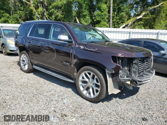 2020 Chevrolet Tahoe Premier with VIN 1GNSKCKC4LR217375, listed as a Copart auction lot 53396524 with 93,035 mi miles and Salvage title. Bid and sale history available at DreamBid. Image 4.