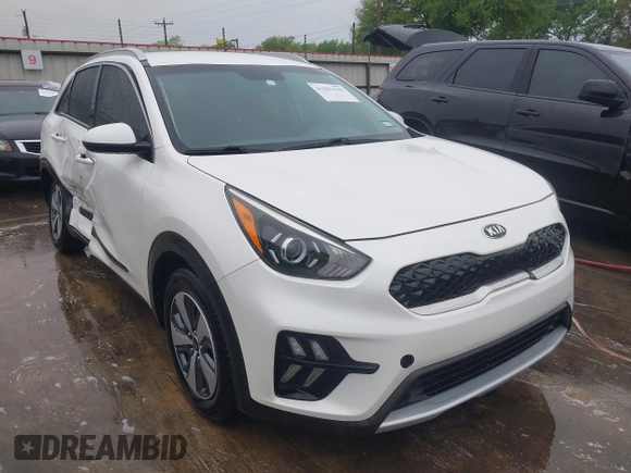 2020 Kia Niro LX with VIN KNDCB3LC2L5435978, listed as a IAAI auction lot 41902940 with 49,320 mi miles and . Bid and sale history available at DreamBid. Image 1.