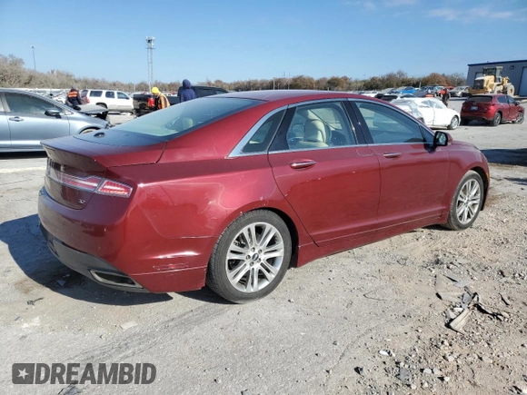 2014 Lincoln MKZ with VIN 3LN6L2GK4ER827992, listed as a Copart auction lot 83535384 with 132,067 mi miles and Salvage Title. Bid and sale history available at DreamBid. Image 3.