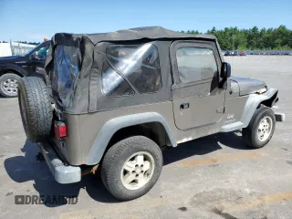 2003 Jeep Wrangler SE with VIN 1J4FA29183P335057, listed as a Copart auction lot 63523444 with 161,694 mi miles and Salvage Title. Bid and sale history available at carsss.com. Image 3.