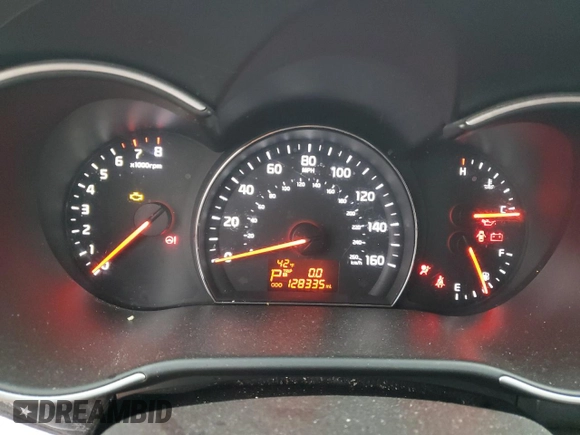 2014 Kia Sorento LX with VIN 5XYKTDA74EG541377, listed as a Copart auction lot 44907815 with 128,335 mi miles and Clean Title. Bid and sale history available at carsss.com. Image 9.