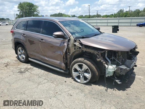 2018 Toyota Highlander Limited with VIN 5TDYZRFH6JS270973, listed as a Copart auction lot 61853575 with 93,510 mi miles and Salvage title. Bid and sale history available at DreamBid. Image 4.