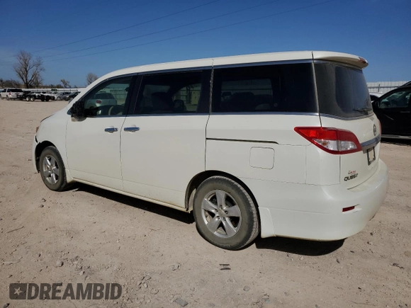 2013 Nissan Quest LE with VIN JN8AE2KP8D9070377, listed as a Copart auction lot 50029695 with 214,402 mi miles and Salvage Title. Bid and sale history available at carsss.com. Image 2.