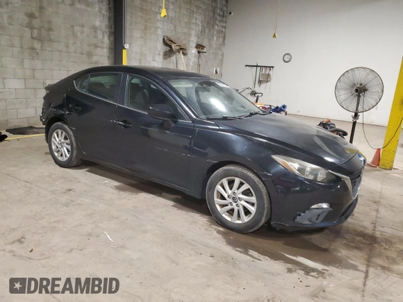 2016 Mazda 3 i Touring with VIN 3MZBM1V74GM254520, listed as a Copart auction lot 62966185 with 99,381 mi miles and Salvage title. Bid and sale history available at DreamBid. Image 4.