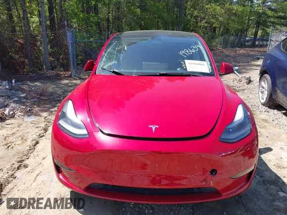 2022 Tesla Model Y Performance with VIN 7SAYGDEFXNF513951, listed as a IAAI auction lot 41986001 with 37,225 mi miles and . Bid and sale history available at DreamBid. Image 11.