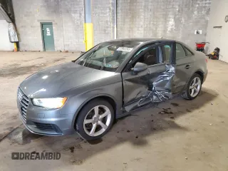 2015 Audi A3 Premium with VIN WAUBFGFF1F1093638, listed as a Copart auction lot 53993265 with 81,538 mi miles and Salvage title. Bid and sale history available at DreamBid. Image 1.