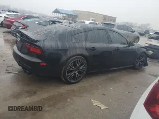 2017 Audi S7 Premium Plus with VIN WAUWFAFC5HN077894, listed as a Copart auction lot 43330095 with 87,049 mi miles and Salvage Title. Bid and sale history available at carsss.com. Image 3.
