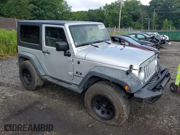 2007 Jeep Wrangler X with VIN 1J4FA24117L202404, listed as a Copart auction lot 58690485 with 126,347 mi miles and Salvage title. Bid and sale history available at DreamBid. Image 4.