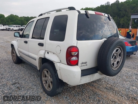 2005 Jeep Liberty Limited with VIN 1J4GL58KX5W632558, listed as a IAAI auction lot 42143440 with 214,079 mi miles and . Bid and sale history available at carsss.com. Image 3.